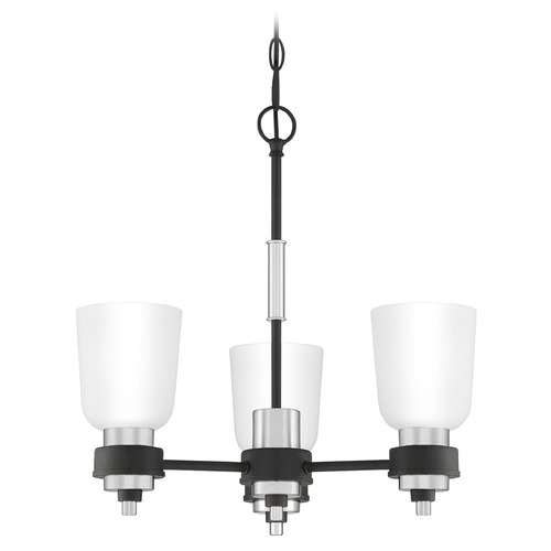 Quoizel Lighting Conrad 18.75-Inch Chandelier in Nickel & Black by Quoizel Lighting CRD5019BN