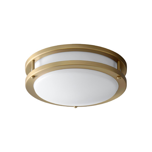 Oxygen Oracle 10-Inch LED Ceiling Mount in Aged Brass by Oxygen Lighting 3-618-40