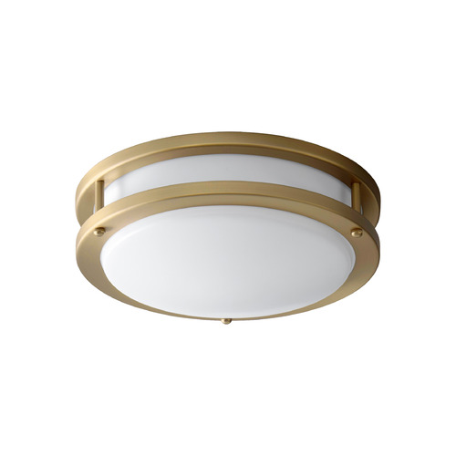 Oracle 10-Inch LED Ceiling Mount in Aged Brass by Oxygen Lighting