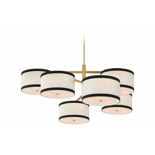 Visual Comfort Signature Collection Kate Spade New York Walker Chandelier in Gild by VC Signature KS5072GLBL