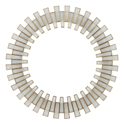 Currey and Company Lighting Glasdele Round 39.5-Inch Decorative Mirror 1000-0145