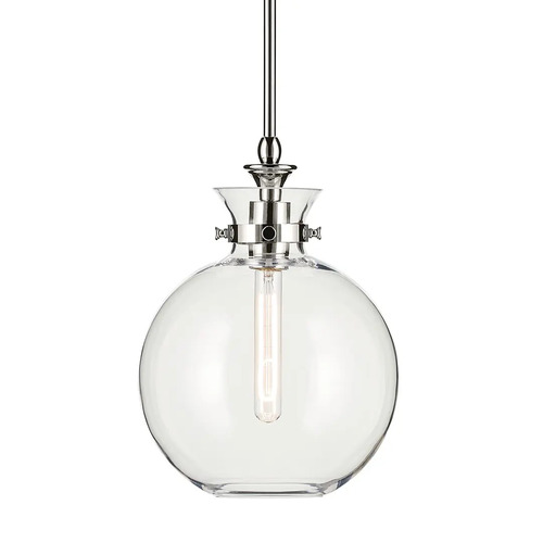 Laria 10.25-Inch Round Pendant in Polished Nickel by Kichler Lighting