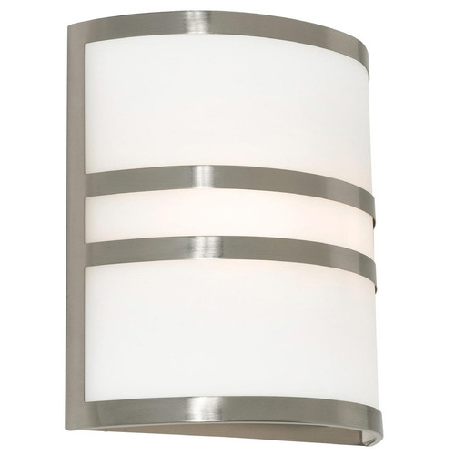 AFX Lighting Afx Lighting Plaza Brushed Nickel Sconce PLZS11MBBN