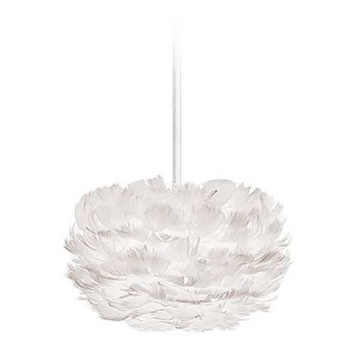 UMAGE UMAGE White Pendant Light with White Feather Shade 3000_4009