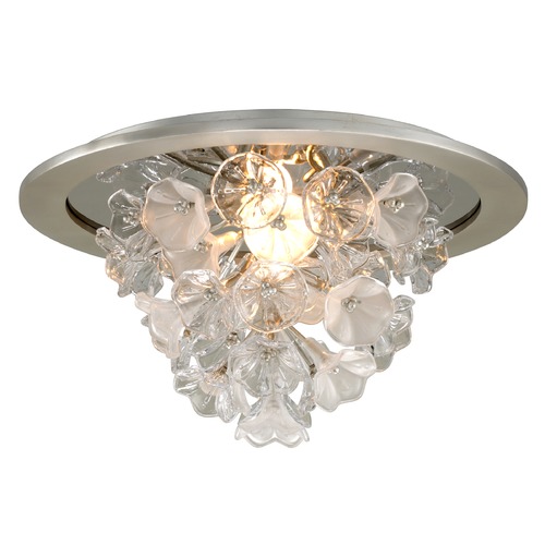 Corbett Lighting Jasmine Silver Leaf LED Flush Mount 2700K by Corbett Lighting 269-31