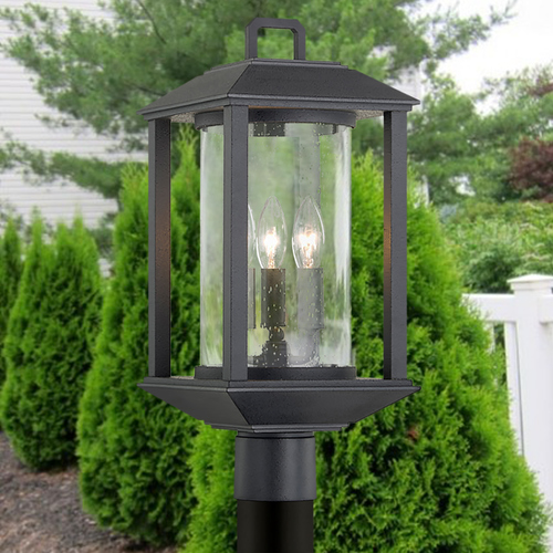 Mccarthy Weathered Graphite Post Light by Troy Lighting