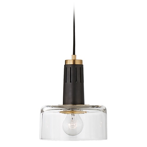 Visual Comfort Signature Collection Thomas OBrien Iris Pendant in Bronze & Brass by Visual Comfort Signature TOB5702BZHABCG