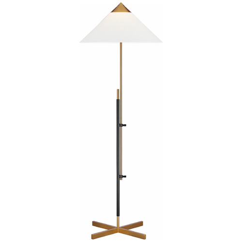 Franklin Floor Lamp in Brass & Deep Bronze by Visual Comfort Studio