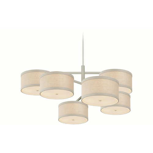 Visual Comfort Signature Collection Kate Spade New York Walker Chandelier in Light Cream by VC Signature KS5072LCNL