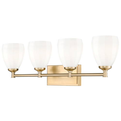 Z-Lite Z-Lite Oren Modern Gold Bathroom Light 7004-4V-MGLD