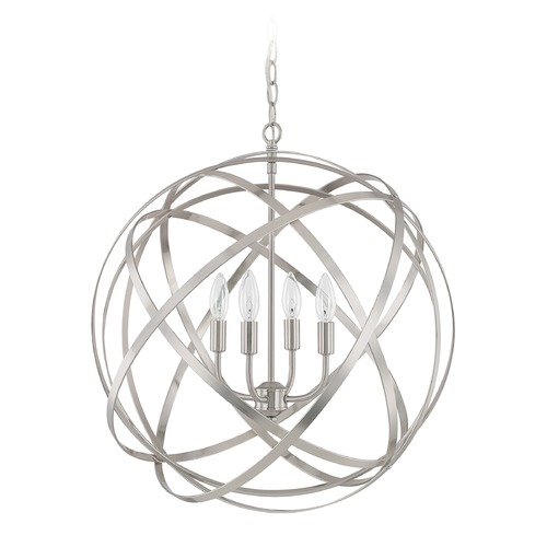 Axis 23-Inch Pendant in Brushed Nickel by Capital Lighting