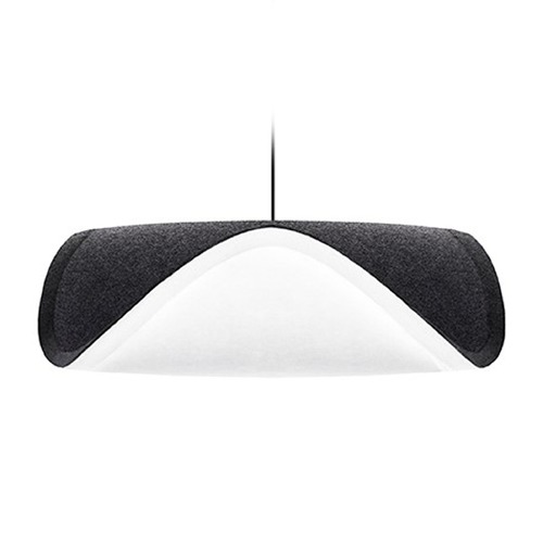 UMAGE UMAGE Black Plug-In Swag Pendant Light with Abstract Shade 2084_4010
