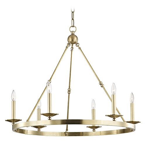 Allendale Aged Brass Chandelier by Hudson Valley Lighting