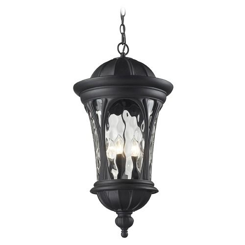 Z-Lite Doma Black Outdoor Hanging Light by Z-Lite 543CHB-BK