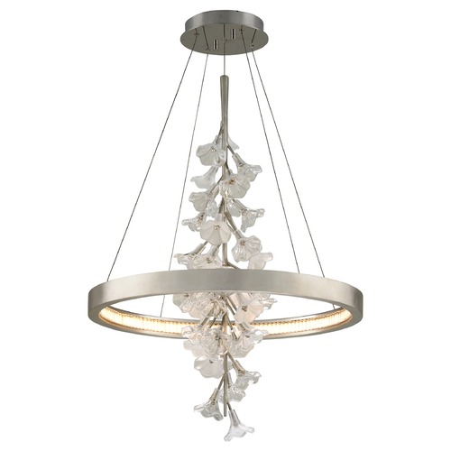 Corbett Lighting Jasmine Silver Leaf LED Pendant 2700K by Corbett Lighting 269-71