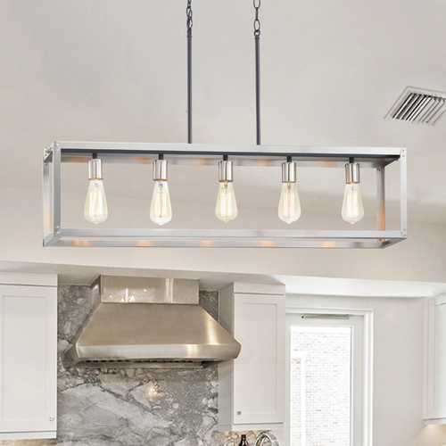 Union Square Stainless Steel Island Light by Progress Lighting