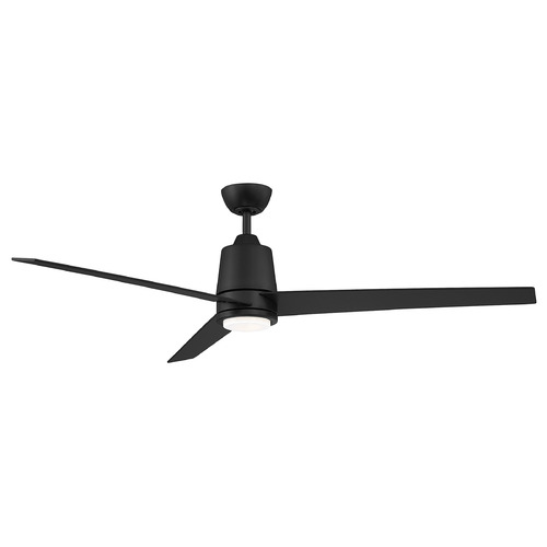 56-Inch LED Fan in Matte Black by Meridian