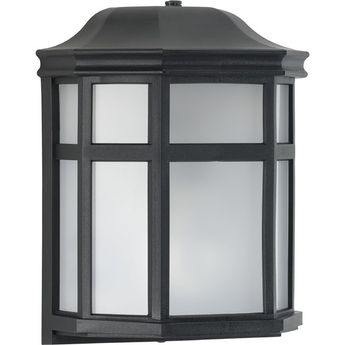 Milford Polycarbonate Outdoor Wall Light in Black by Progress Lighting