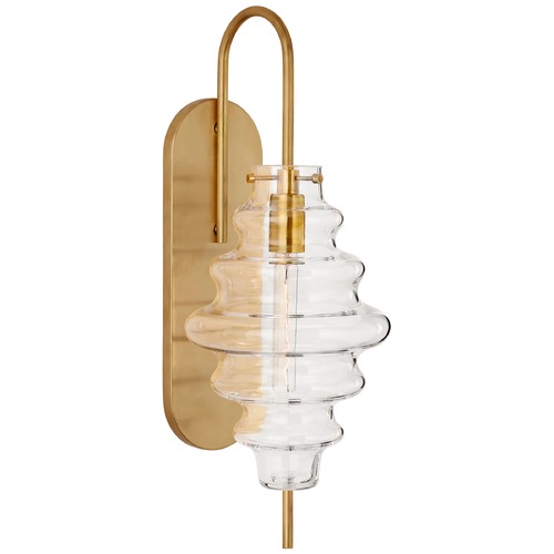 Visual Comfort Signature Collection Kelly Wearstler Tableau Large Sconce in Brass by Visual Comfort Signature KW2270ABCG