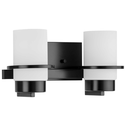 Progress Lighting Atwell 2-Light Matte Black Bath Vanity Light