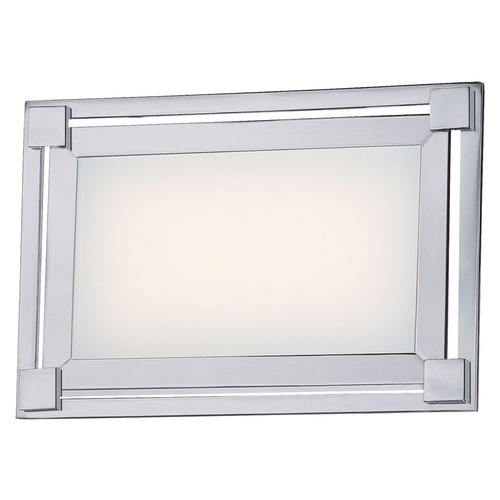 Framed LED Bathroom Light in Chrome by George Kovacs
