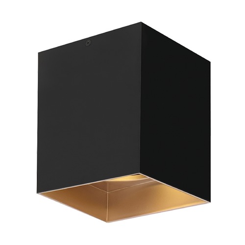 black gold haze led flushmount ceiling light by tech lighting