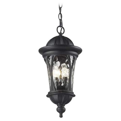 Z-Lite Doma Black Outdoor Hanging Light by Z-Lite 543CHM-BK