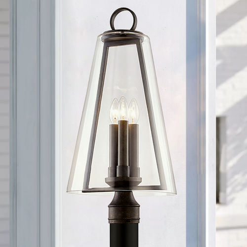 Troy Lighting Adamson 23.75-Inch French Iron Post Light by Troy Lighting P7405
