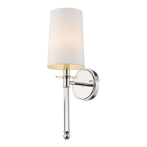 Z-Lite Mila Polished Nickel Sconce by Z-Lite 808-1S-PN