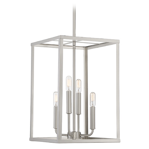 12-Inch Wide Pendant in Brushed Nickel by Meridian