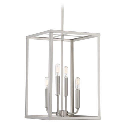 Meridian 12-Inch Wide Pendant in Brushed Nickel by Meridian M30008BN