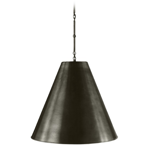 Visual Comfort Signature Collection Thomas OBrien Goodman Pendant in Bronze by Visual Comfort Signature TOB5014BZBZ