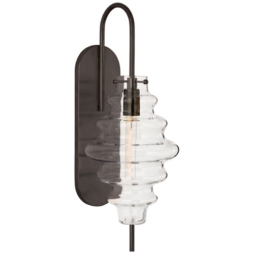 Visual Comfort Signature Collection Kelly Wearstler Tableau Large Sconce in Bronze by Visual Comfort Signature KW2270BZCG