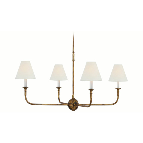 Visual Comfort Signature Collection Thomas OBrien Piaf Chandelier in Antique Gild by VC Signature TOB5451AGL