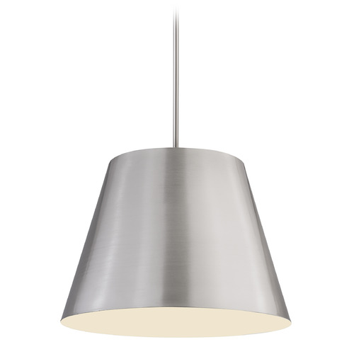 Z-Lite Lilly Brushed Nickel Pendant Light with Empire Shade