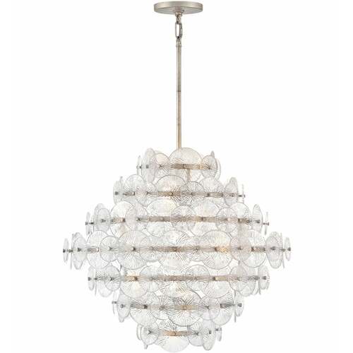 Fredrick Ramond Rene 30.50-Inch Wide Chandelier in Glacial by Fredrick Ramond FR30128GG