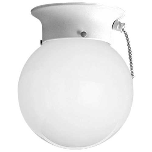 Progress Lighting Globe - Opal White Flushmount Light
