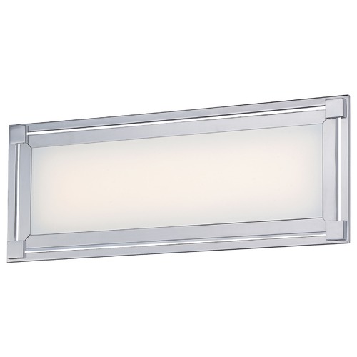 George Kovacs Lighting Framed LED Bathroom Light in Chrome by George Kovacs P1162-077-L