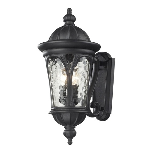 Z-Lite Doma Black Outdoor Wall Light by Z-Lite 543M-BK