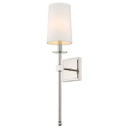 Z-Lite Camila Polished Nickel Sconce by Z-Lite 811-1S-PN