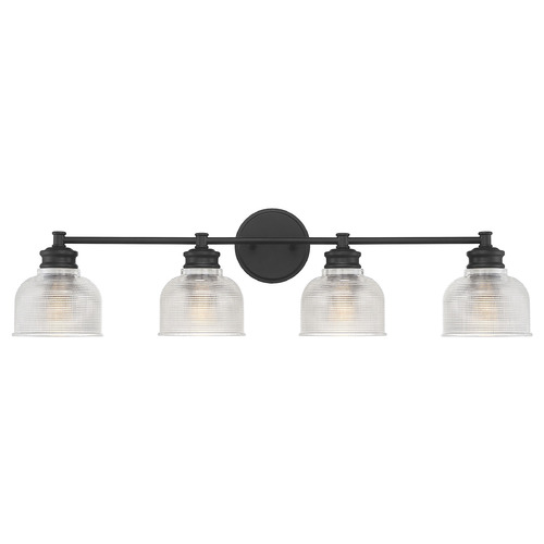 32-Inch Bathroom Light in Matte Black by Meridian