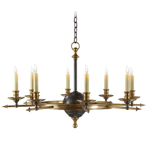 Visual Comfort Signature Collection E.F. Chapman Leaf & Arrow in Bronze & Brass by Visual Comfort Signature CHC1447BZAB