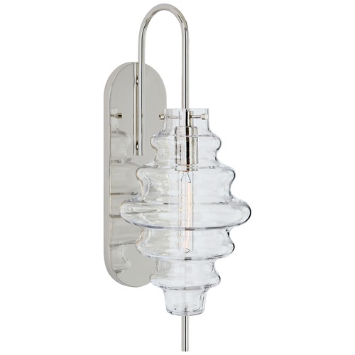 Visual Comfort Signature Collection Kelly Wearstler Tableau Large Sconce in Nickel by Visual Comfort Signature KW2270PNCG