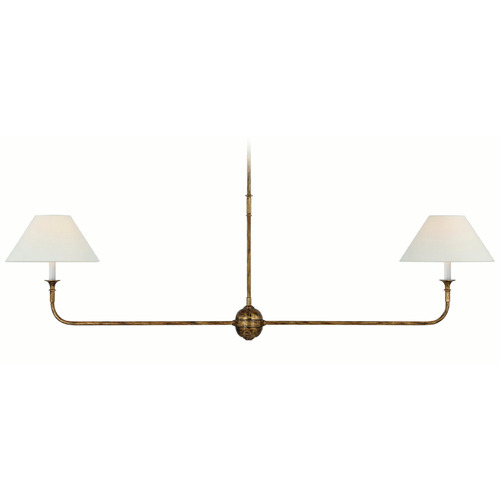 Visual Comfort Signature Collection Thomas OBrien Piaf Linear Pendant in Antique Gild by VC Signature TOB5455AGL