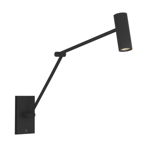 Visual Comfort Modern Collection Visual Comfort Modern Collection Ponte Black LED Swing Arm Lamp SLTS14630B