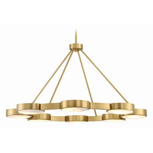 Crystorama Lighting Orson Modern Gold Chandelier