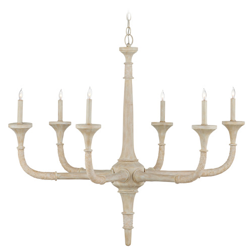 Currey and Company Tom Caldwell Aleister Sandstone Chandelier