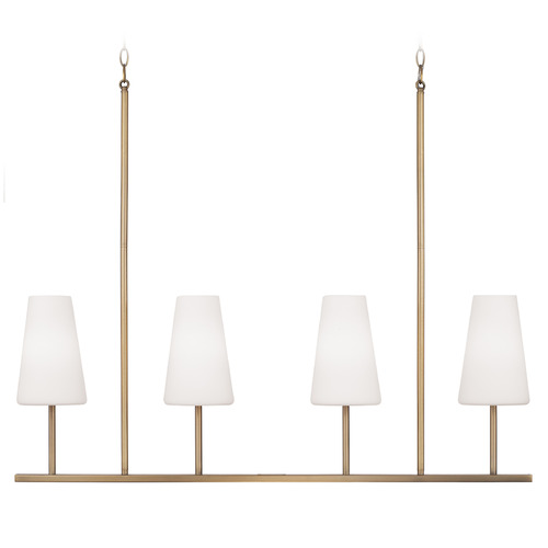 Averitt Linear Chandelier in Aged Brass by Capital Lighting