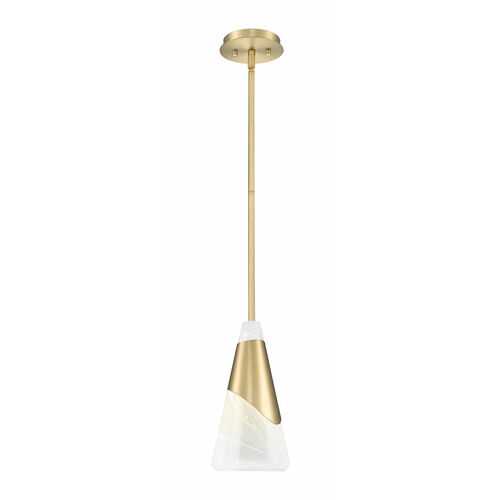Z-Lite Aimie Modern Gold Mini-Pendant Light with Conical Shade