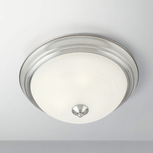 Maxim Lighting Essentials Satin Nickel Flush Mount by Maxim Lighting 5849MRSN